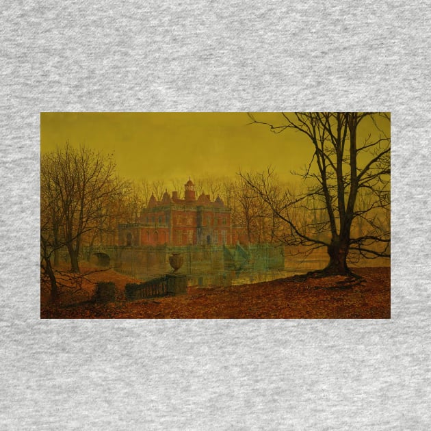 A Moated Yorkshire Home by John Atkinson Grimshaw by Classic Art Stall